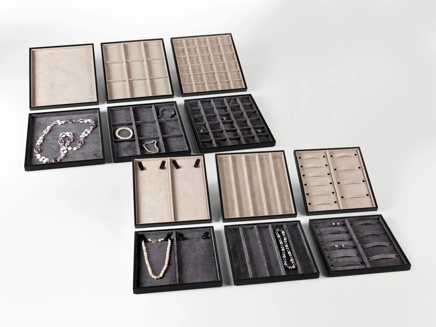 Vassoi gioielleria J71-J76 — Valigie, accessori e rotoli per gioielli, Cofipack Milano