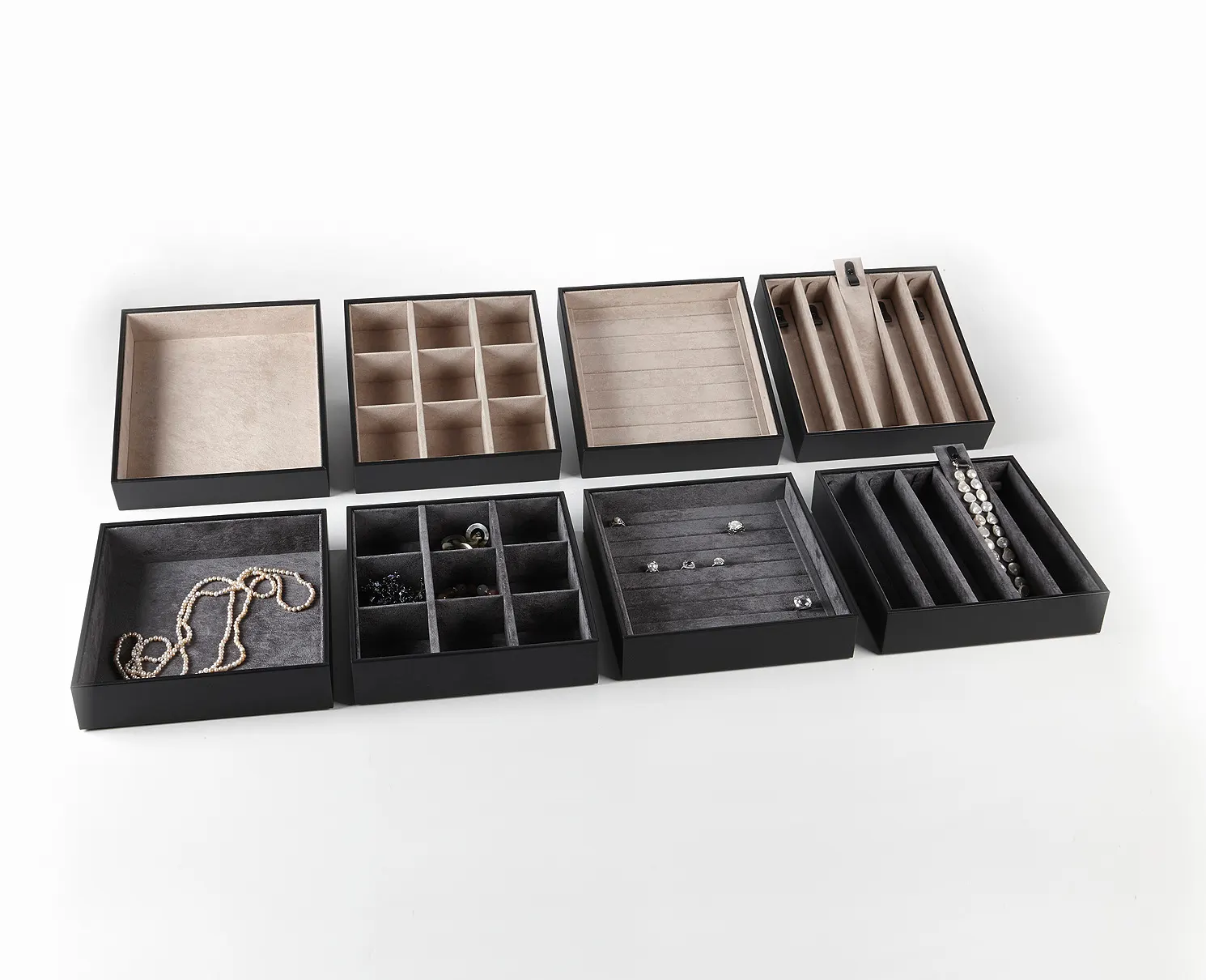 Vassoi gioielleria J81-J84 — Valigie, accessori e rotoli per gioielli, Cofipack Milano