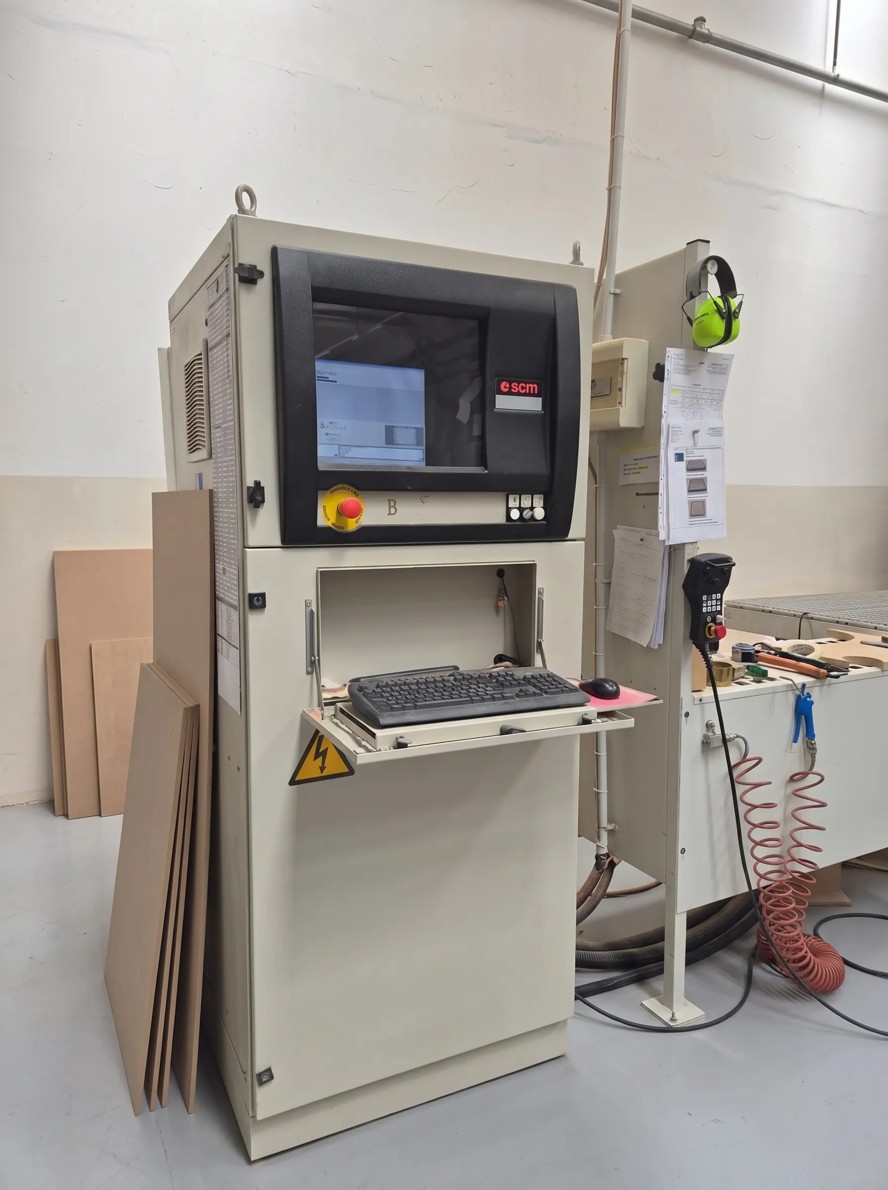 CNC machining center in the Cofipack production department