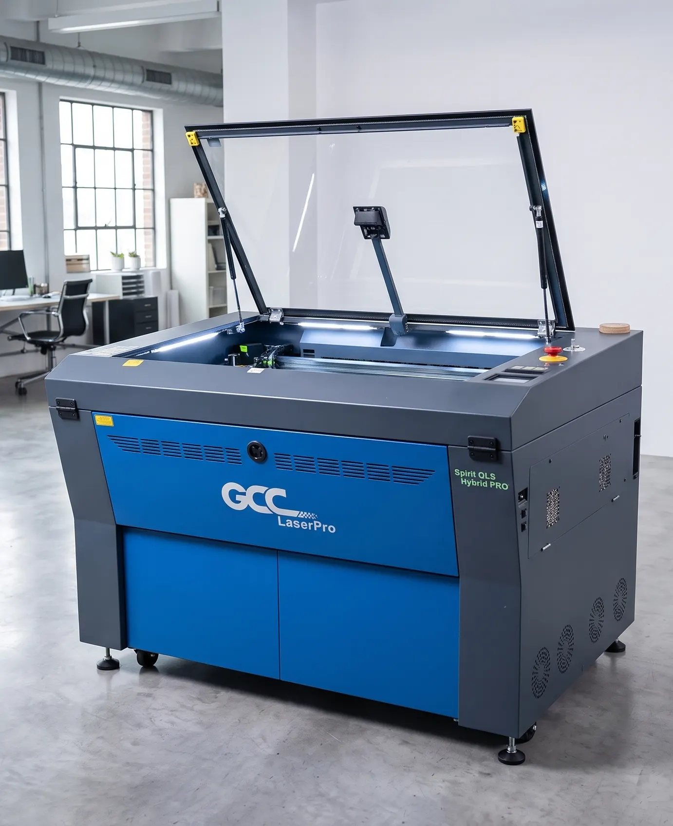 Laser cutting machine in the Cofipack workshop