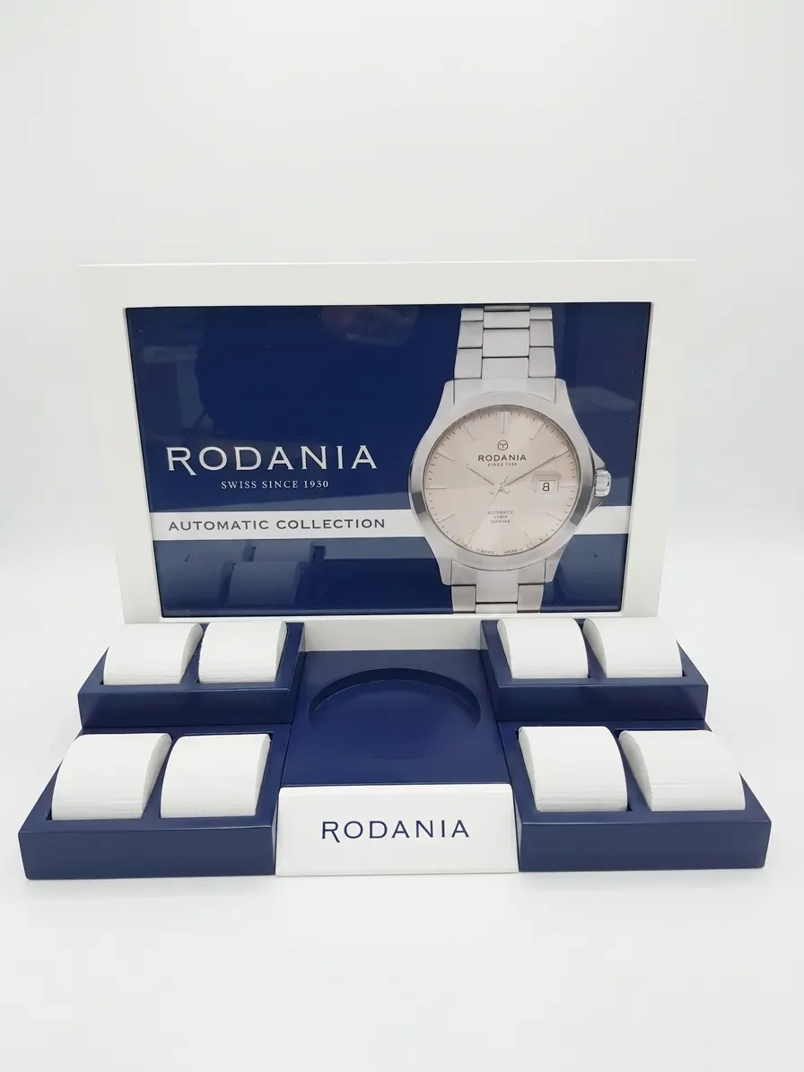 Espositore Rodania — Espositori per orologi, Cofipack Milano