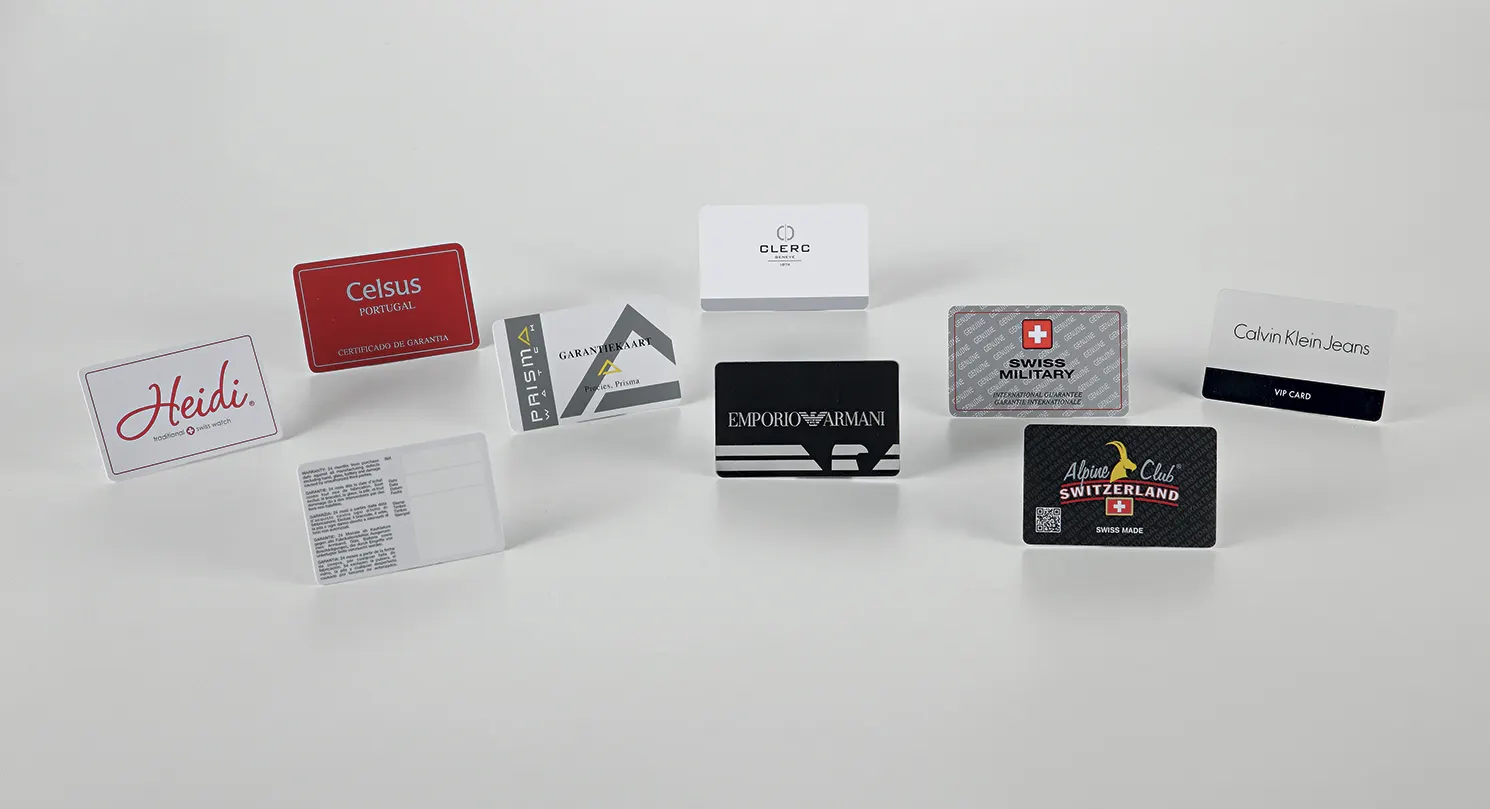 Garanzie vetrina — Etichette, garanzie e targhe per orologi, Cofipack Milano