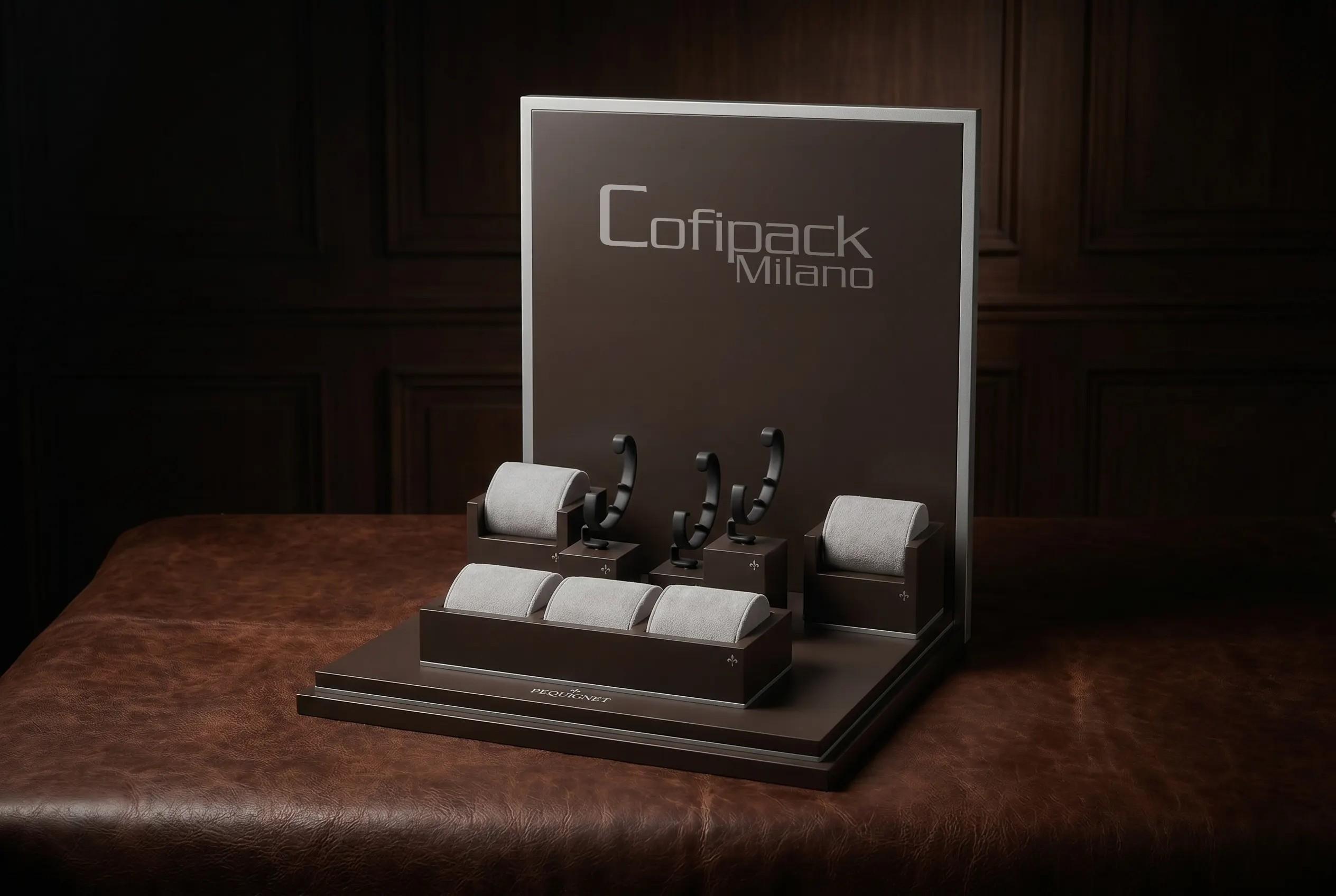 Watch display made by Cofipack Milano in a scenic setting