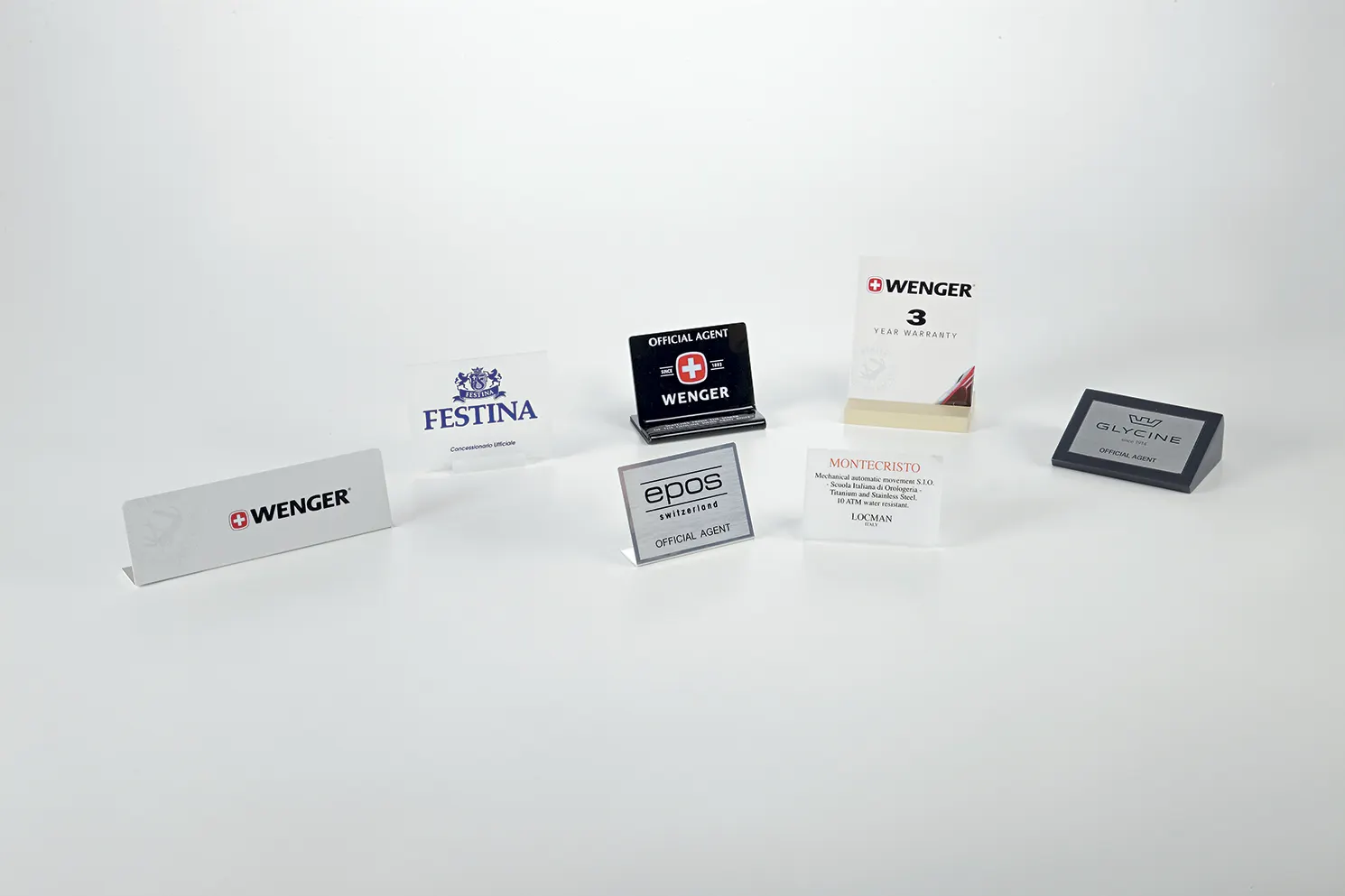 Targhe vetrina — Etichette, garanzie e targhe per orologi, Cofipack Milano