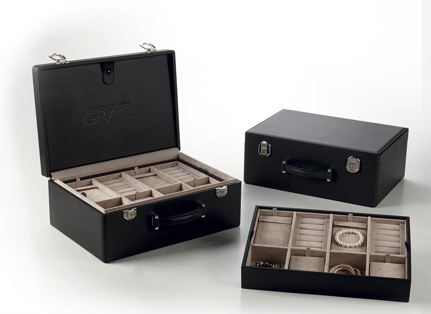 Vassoio valigia gioielli — Valigie, accessori e rotoli per gioielli, Cofipack Milano