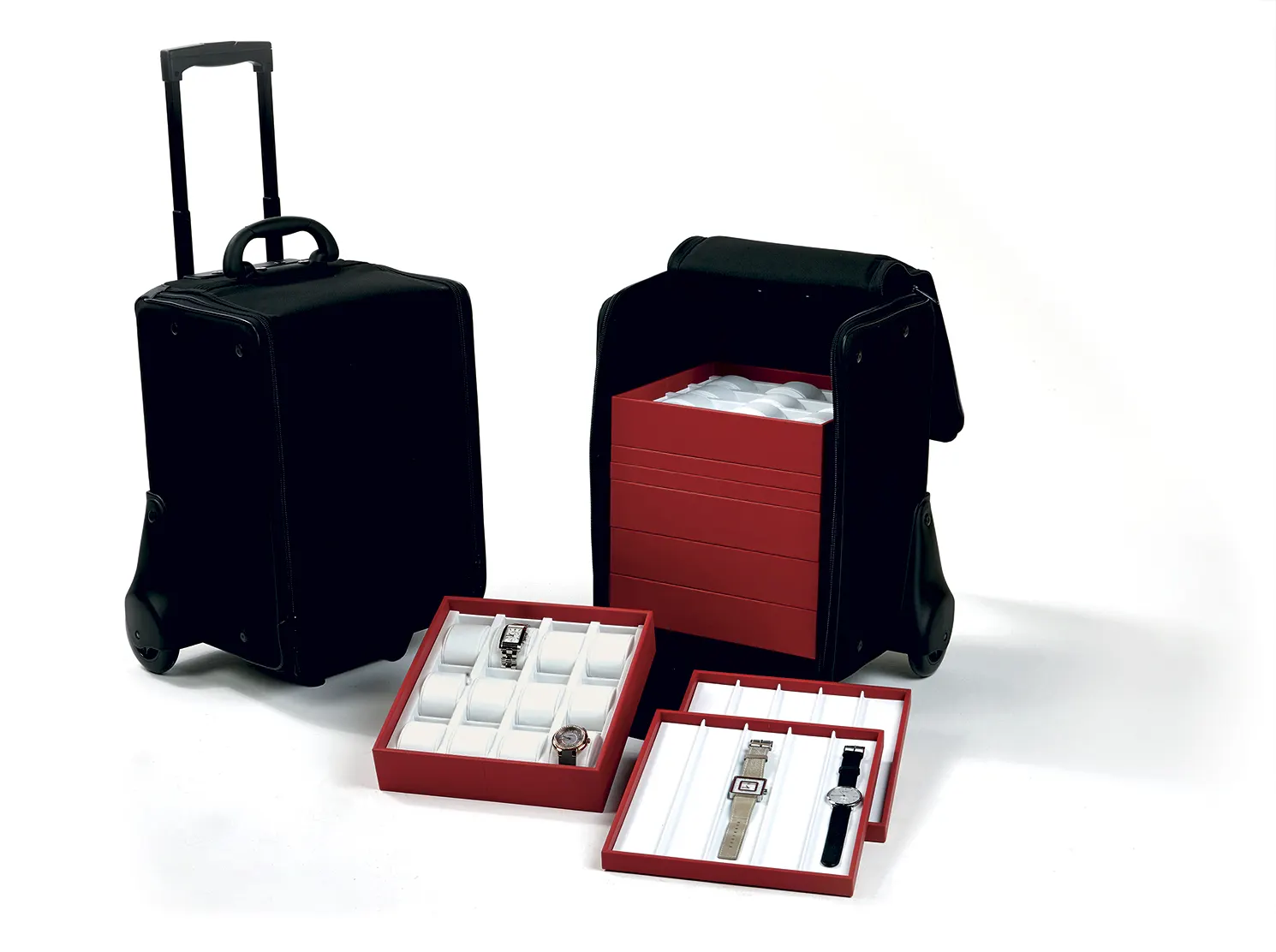 G269 — Valigie campionario e vassoi per orologi, Cofipack Milano